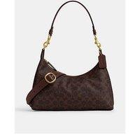 Coach Coated Canvas Signature Juliet Shoulder Bag - Brown