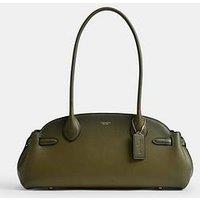 Coach Natural Grain Leather Empire Carryall 34 With Burnishing - Green