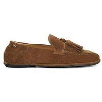 Dune London Grounding Suede Loafer - Brown
