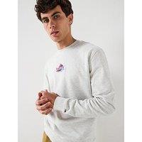 Tommy Jeans Regular Fit Dna Play Crew Sweat - Light Grey