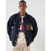 Tommy Jeans Chore Denim Jacket - Dark Blue