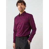 Calvin Klein Stretch Slim Fit Shirt - Purple
