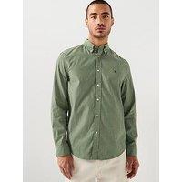 Tommy Hilfiger Regular Fit Hairline Poplin Shirt - Green