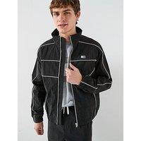 Tommy Jeans Piping Detail Flag Jacket - Black