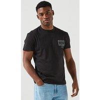 Tommy Jeans Regular Fit Sign Spray Backprint T-Shirt - Black