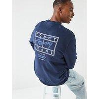 Tommy Jeans Entry Dna Play Crew Sweatshirt - Navy