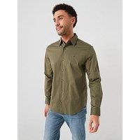 Calvin Klein Stretch Slim Fit Shirt - Green