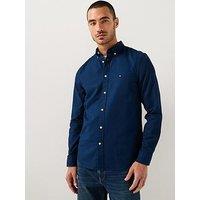 Tommy Hilfiger Flex Dobby Slim Fit Shirt - Navy