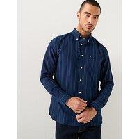 Tommy Hilfiger Heritage Oxford Pinstripe Shirt - Navy