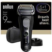 Braun Series 9 Pro+ Electric Shaver, Pro Sensoadapt, Charging Stand, 9610S - Black
