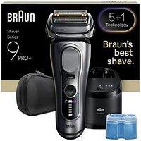 Braun Series 9 Pro+ Electric Shaver, Pro Sensoadapt, Smartcare Center, 9667Cc - Silver