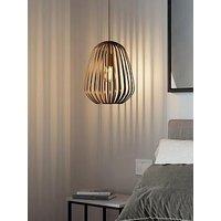 Eglo Espinal Bronze Steel Caged Style Contemporary Single Pendant