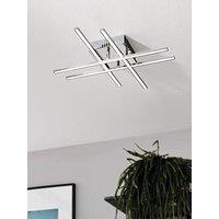 Eglo Lasana 1 Led Contemporary Flush Chrome Ceiling Light