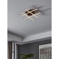 Eglo Lasana 3 Led Contemporary Flush Black Wall/Ceiling Light