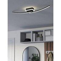 Eglo Lungolago Black Steel Minimalist Led Ceiling Light