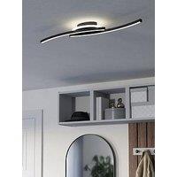 Eglo Lungolago Black Steel Minimalist Led Ceiling Light