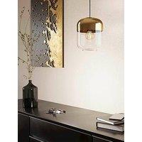 Eglo Maryvilla Gold & Clear Single Pendant Light