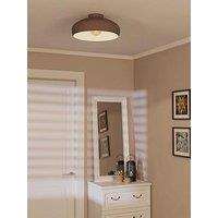 Eglo Mogano Round Mocha-Coloured Ceiling Light