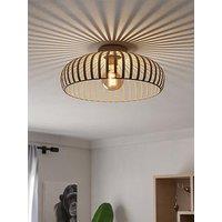 Eglo Mogano 3 Sandy Steel Caged Style Ceiling Light