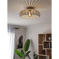 Eglo Mogano 3 Sandy Steel Caged Style Ceiling Light