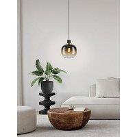 Eglo Oilella Black To Brown Gradient Hanging Single Pendant Light