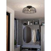 Eglo Rinroe Blak Steel Wire Ceiling Light