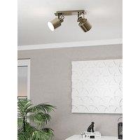 Eglo Southery 2-Light Bronzed Steel Ceiling Spotlight