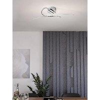 Eglo Selvina Led Knotted White/Chrome Flush Ceiling Light