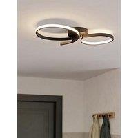 Eglo Serpins Black Aluminium & Steel Modern Ceiling Light