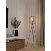 Eglo Romazzina Sandy Caged Tripod Floor Lamp