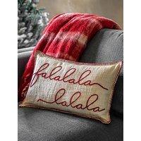 Gallery Direct Falala Stitched Christmas Cushion 300X500Mm