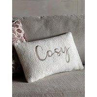 Gallery Direct Cosy Embroidered Cushion 300X500Mm