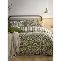 Furn Skandiwoodland Duvet Set Thyme Green