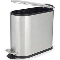 Beldray Stainless Steel 5L D Shape Bathroom Bin