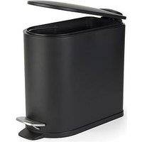 Beldray Black 5L D Shape Bathroom Bin