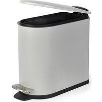 Beldray Grey 5L D Shape Bathroom Bin