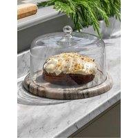 Gallery Direct Beige Marble Cake Dome