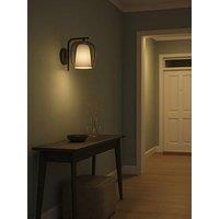 Eglo Ciampino Black Steel & Glass Modern Wall Light