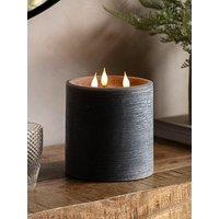 Gallery Direct Remote Control 3 Wick Led Candle - Grey