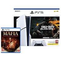 Playstation 5 Disc Console Call Of Duty: Black Ops 6 Bundle & Mafia: The Old Country