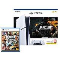 Playstation 5 Disc Console Call Of Duty: Black Ops 6 Bundle & Grand Theft Auto V