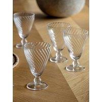 Gallery Direct Swirl Wine Glass Clear Pk4