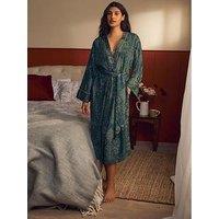 Laura Ashley Emerald Green Josette Robe