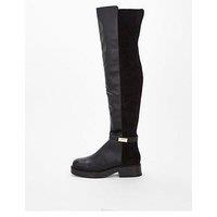The Very Collection Wide Fit Over Knee Boot - Black