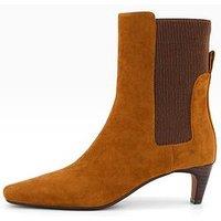 The Very Collection Mircro Heel Ankle Boot - Brown