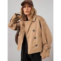 The Very Collection A Line Short Trench - Beige