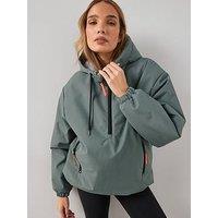 The Very Collection Hooded Pop Over Padded Jacket - Light Blue