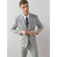 The Very Collection Slim Fit Single Breasted Suit Jacket - Light Grey