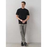 The Very Collection Slim Fit Brushed Check Trousers - Beige