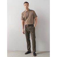 The Very Collection Slim Fit Micro Check Trousers - Brown